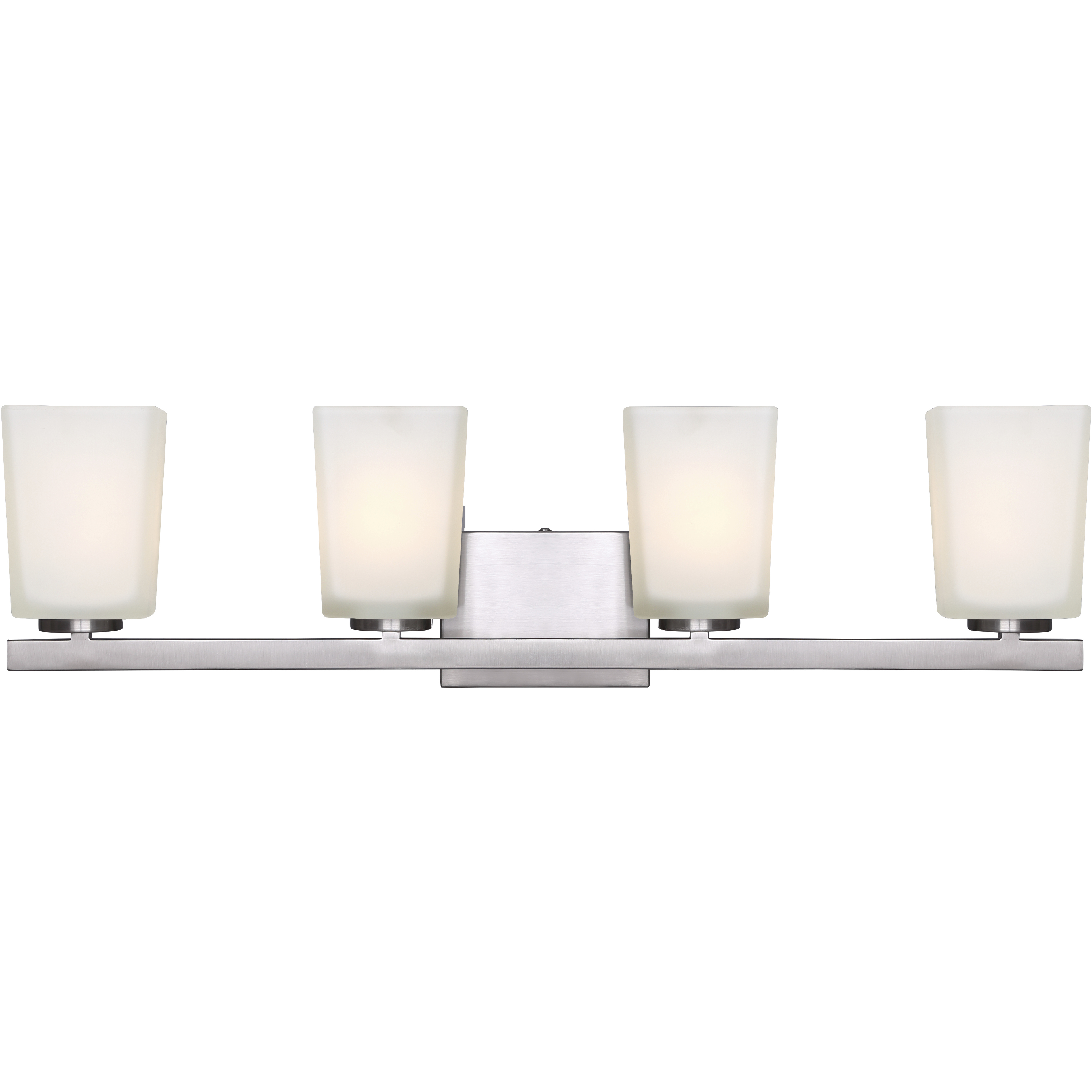 Madison 4 Light 31 inch Brushed Nickel Vanity Light Wall Light