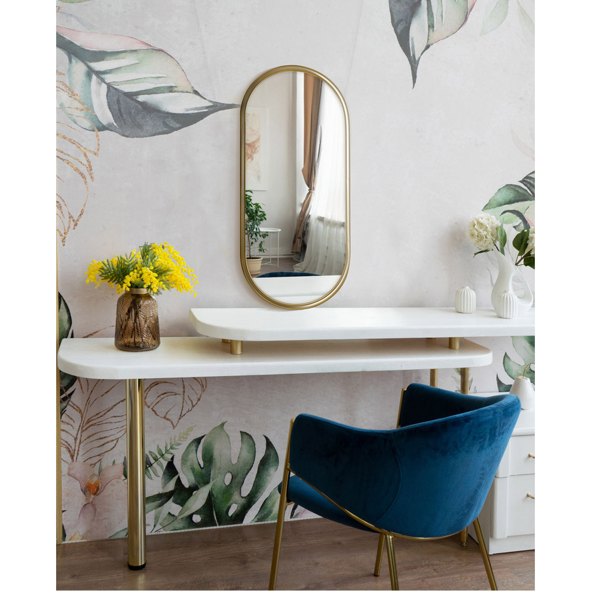 Lyra 27 X 12 inch Gold D&eacute;cor Mirror