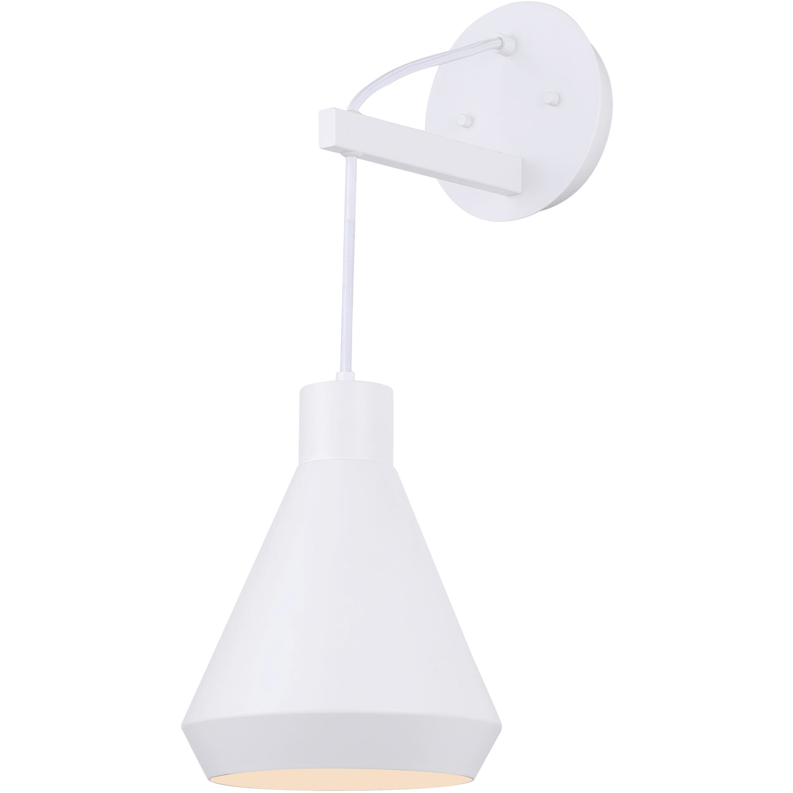 Byck 1 Light 7 inch Matte White Wall Fixture Wall Light