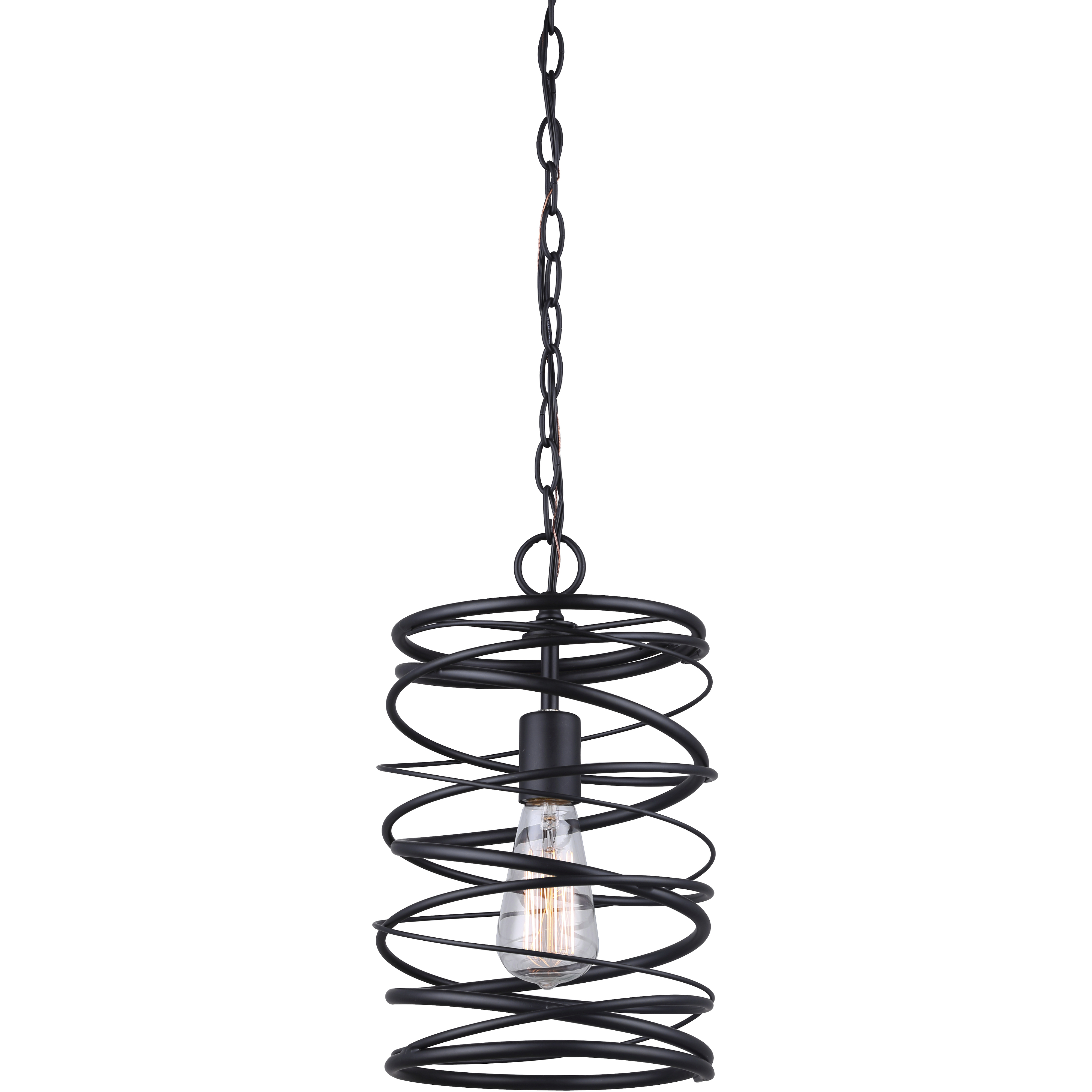 Madison 1 Light 8 inch Black Pendant Ceiling Light