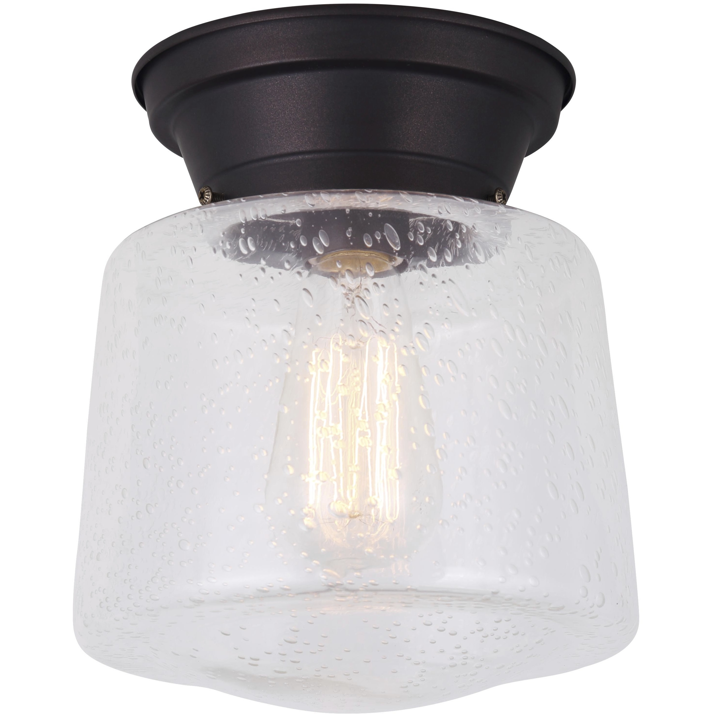 Madison 1 Light 8 inch Oil Rubbed Bronze Flush Mount Ceiling Light