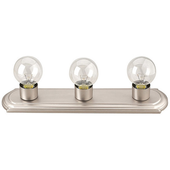 Bathroom Strip 3 Light 18 inch Brushed Pewter Vanity Light Wall Light