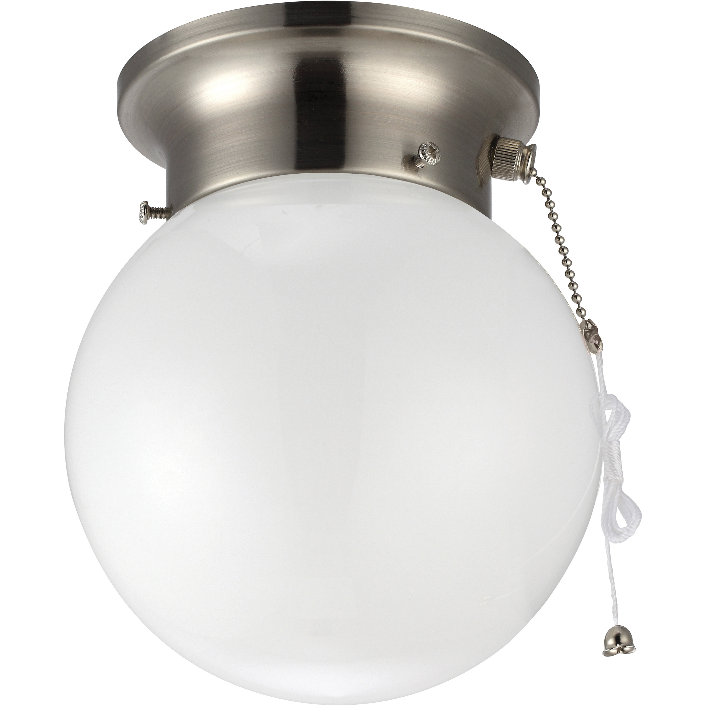 Madison 1 Light 15 inch Brushed Nickel Flush Mount Ceiling Light