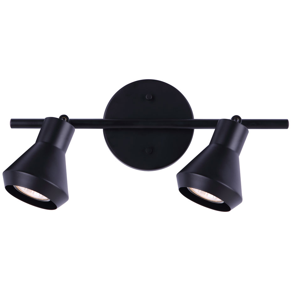Byck 2 Light Black Track Lighting Ceiling Light