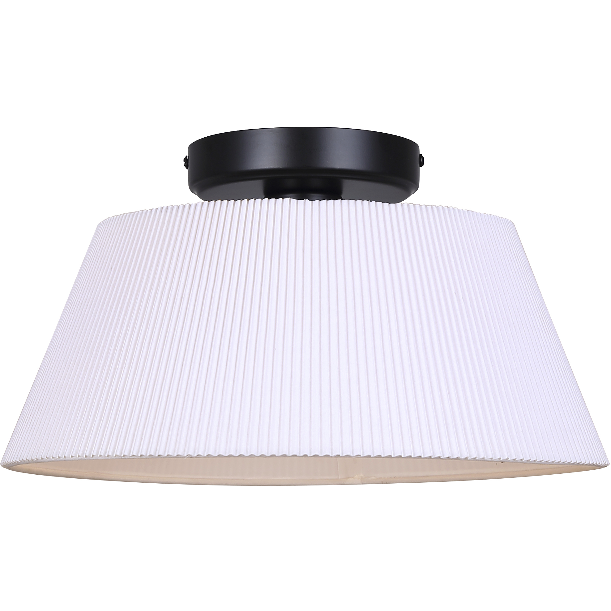 Aspen 1 Light 13.25 inch Black Flush Mount Ceiling Light