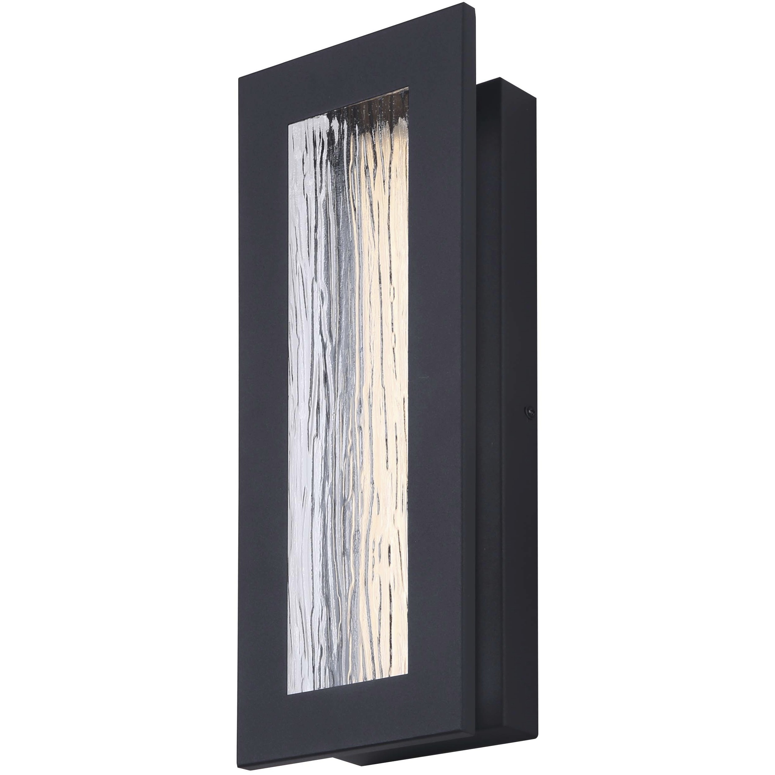 Kingsly LED 15 inch Black Outdoor Wall Light