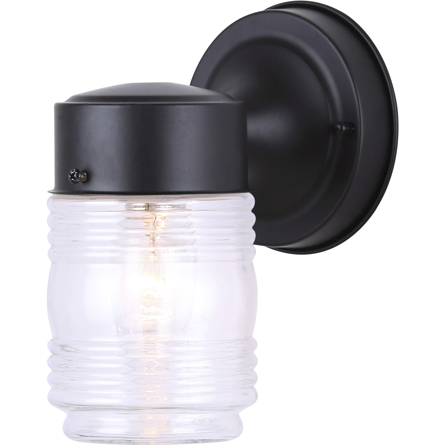 Madison 1 Light 3.5 inch black Outdoor Lantern