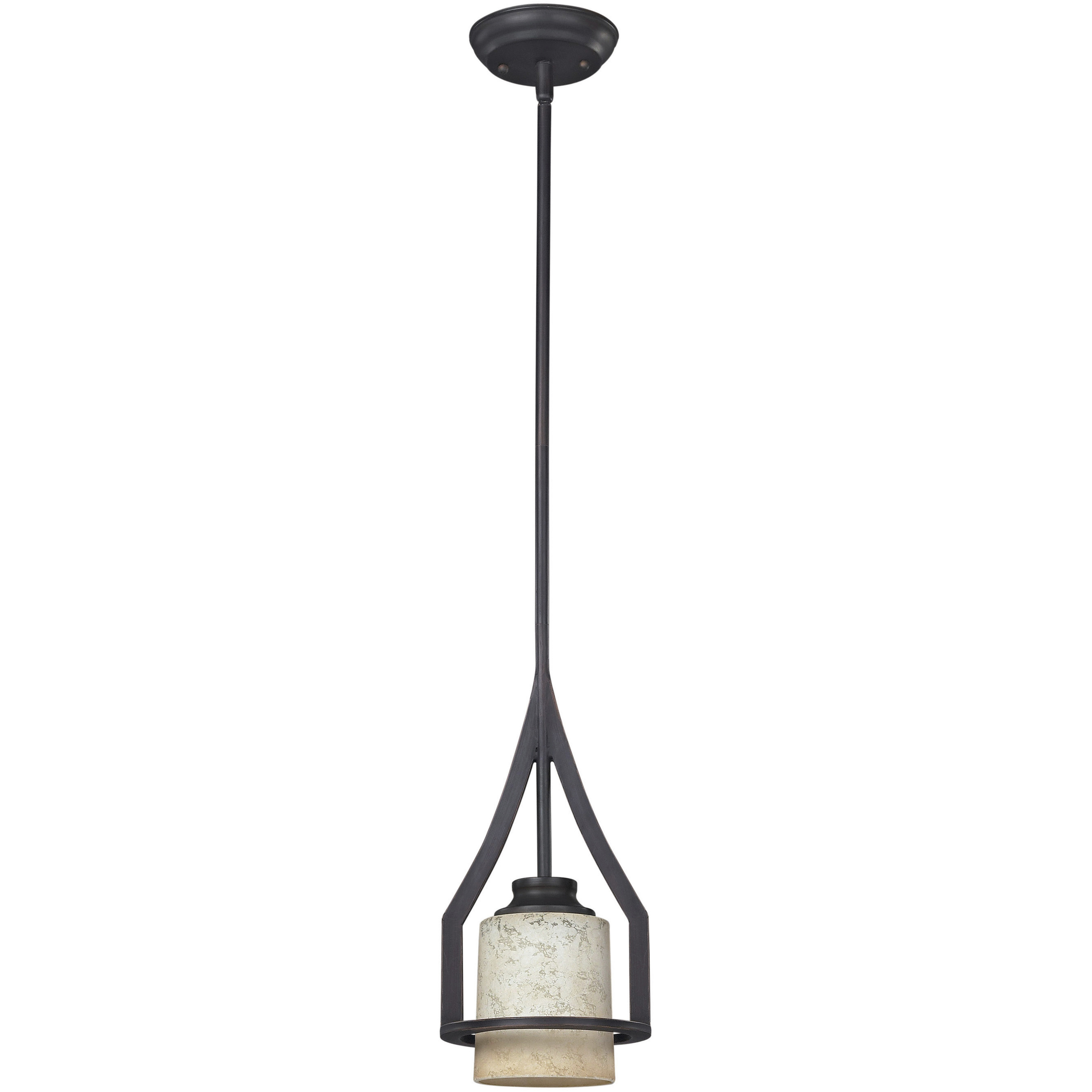 Madison 1 Light 7 inch Rubbed Antique Bronze Pendant Light Ceiling Light