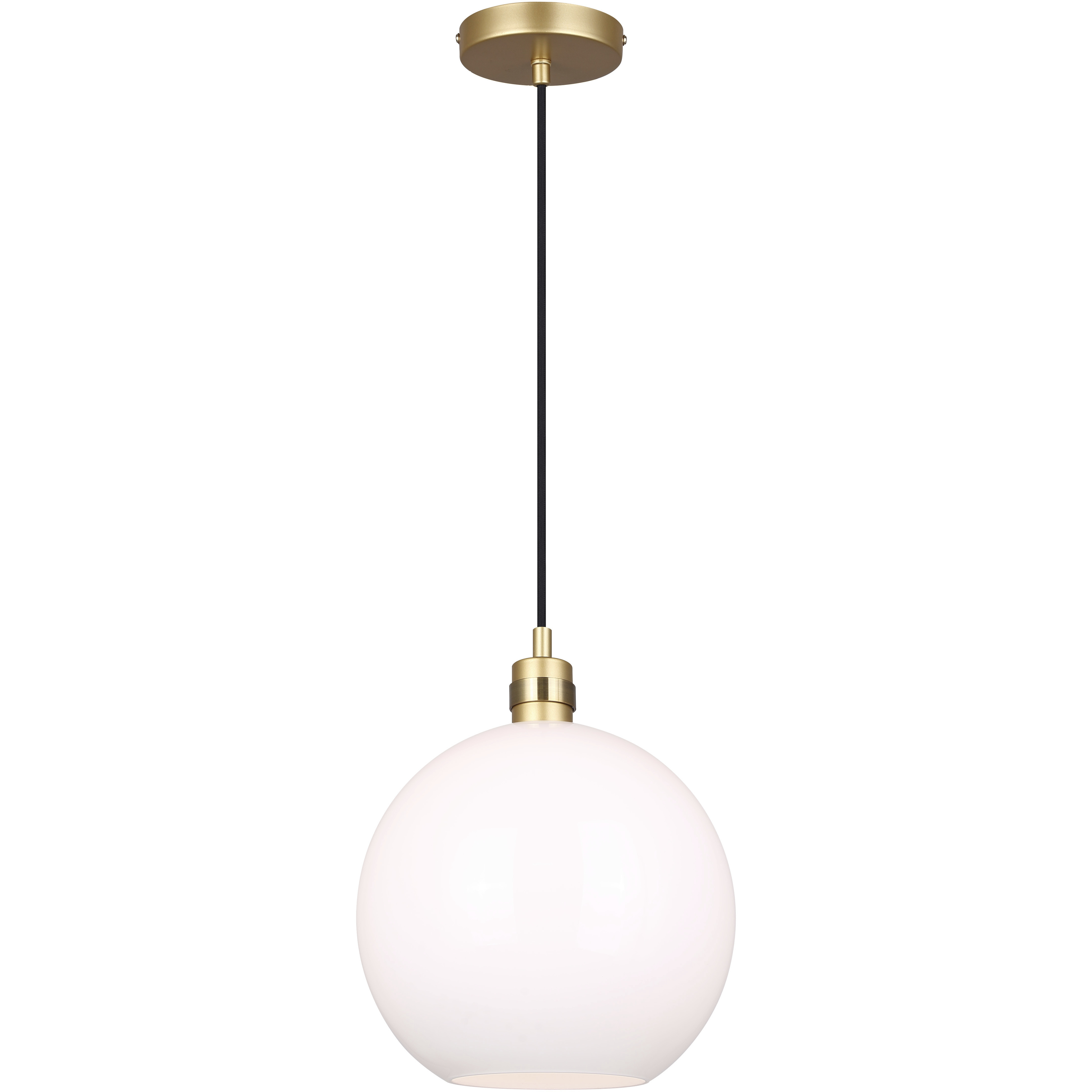 Monroe 1 Light 11.75 inch Gold Pendant Ceiling Light