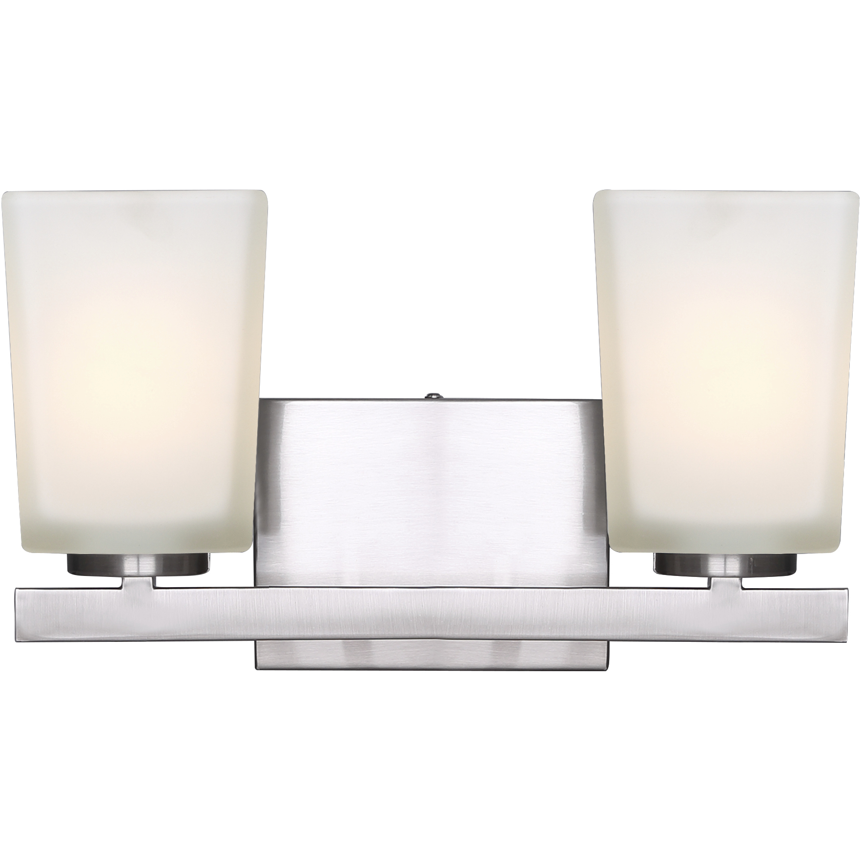 Madison 2 Light 14 inch Brushed Nickel Vanity Light Wall Light