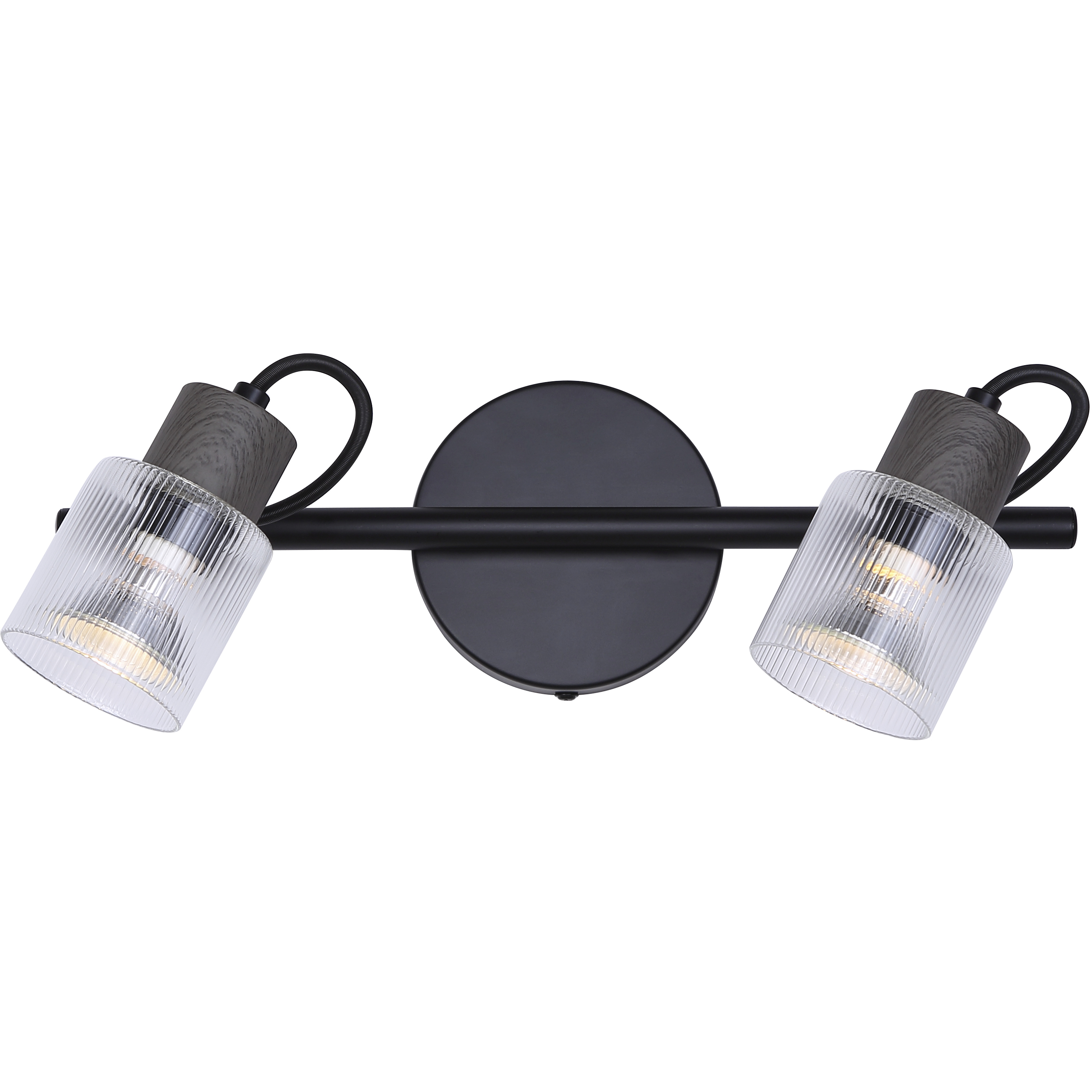 Owen Black and Wood Track Lighting Ceiling Light