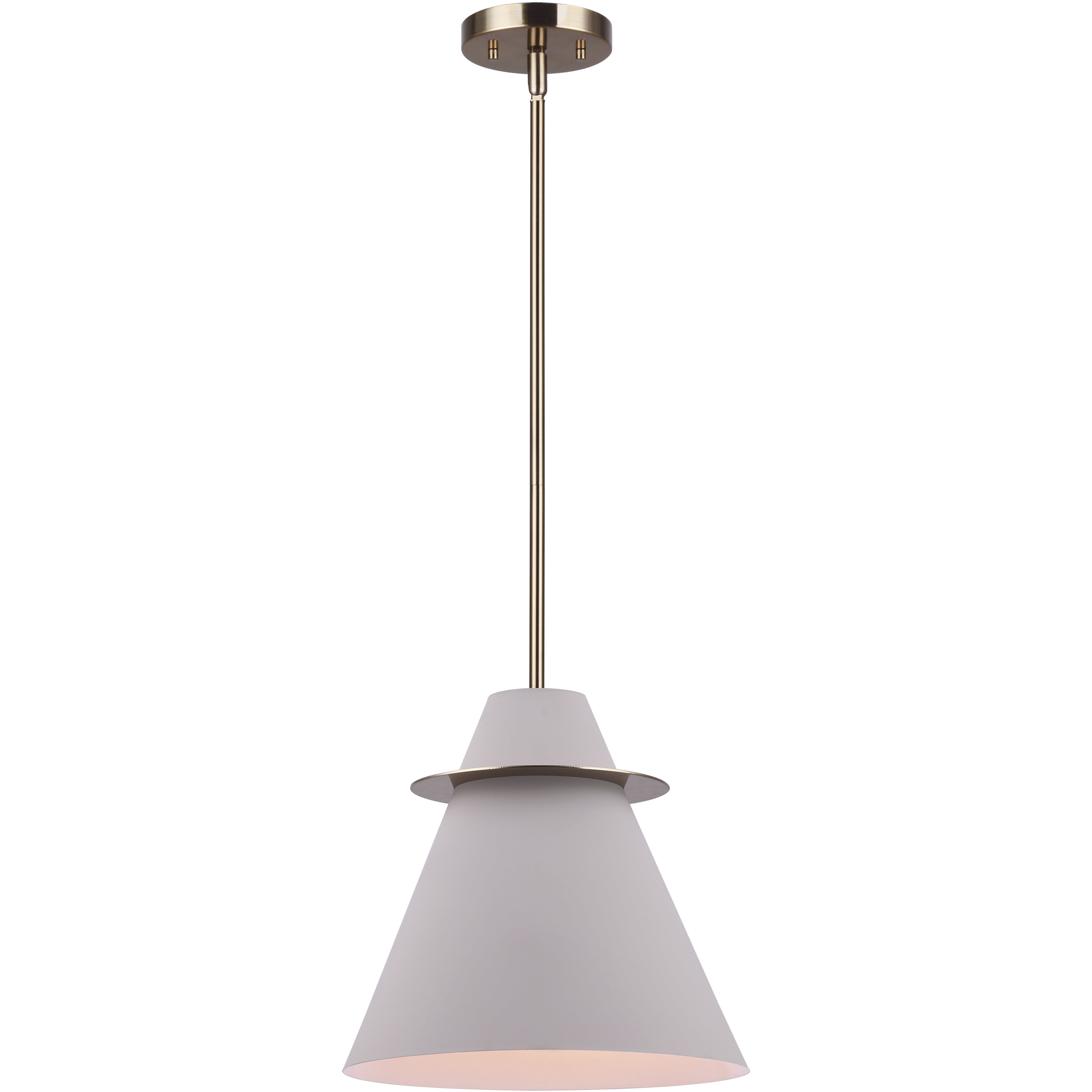 Talia 1 Light 12 inch Gold and Matte Grey Pendant Lighting Ceiling Light