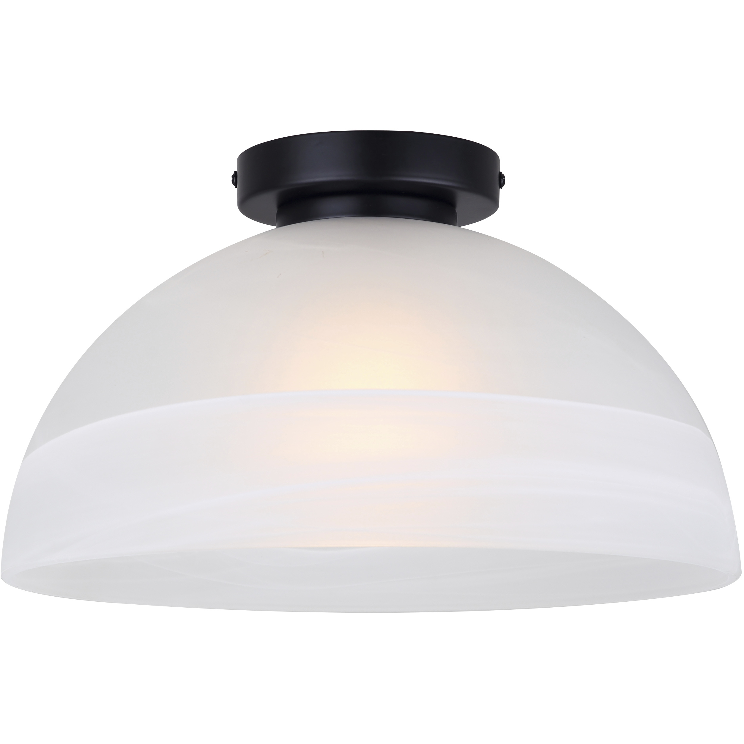 Marek 1 Light 13 inch Matte Black Flush Mount Ceiling Light