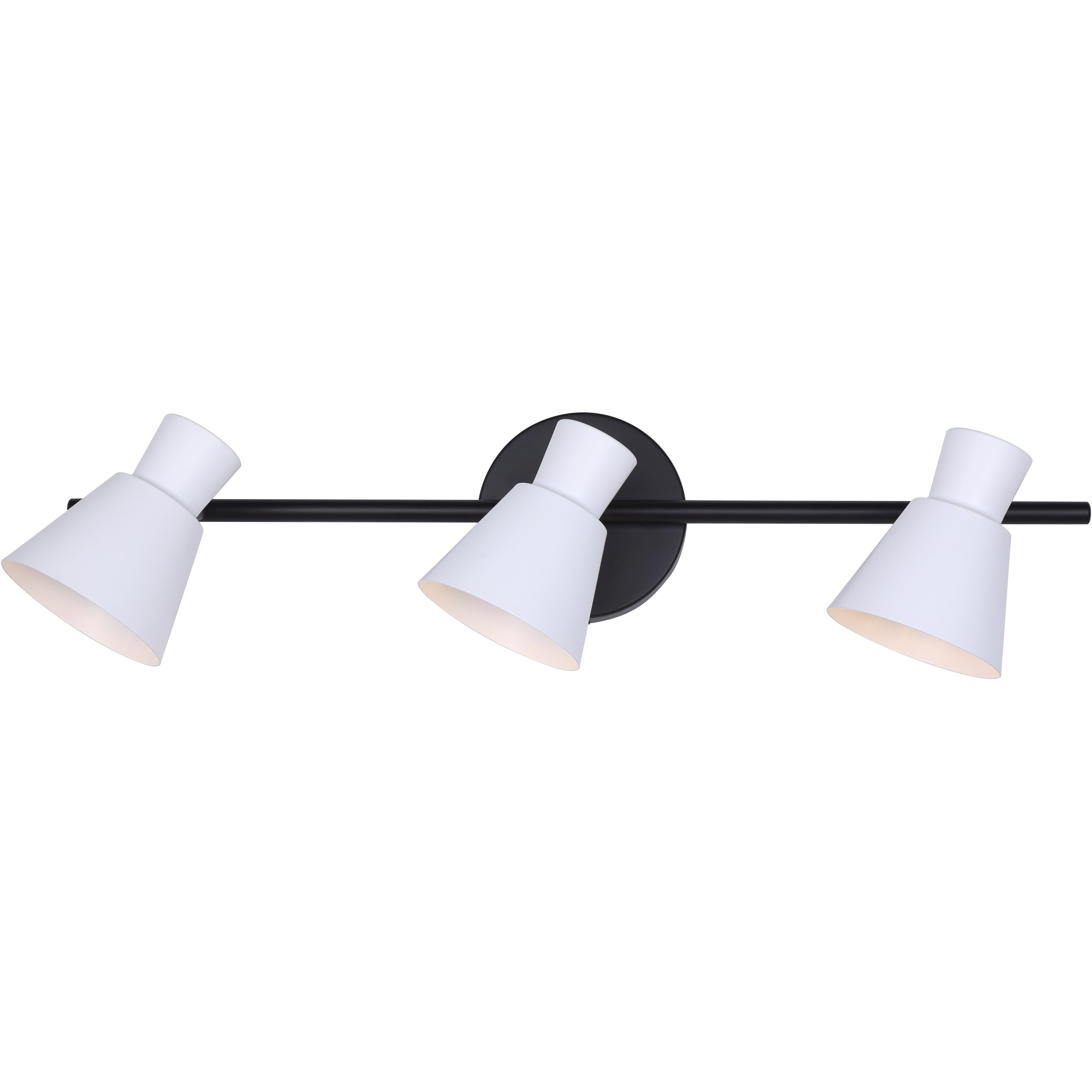 Radley 3 Light Black/White Track Lighting Ceiling Light