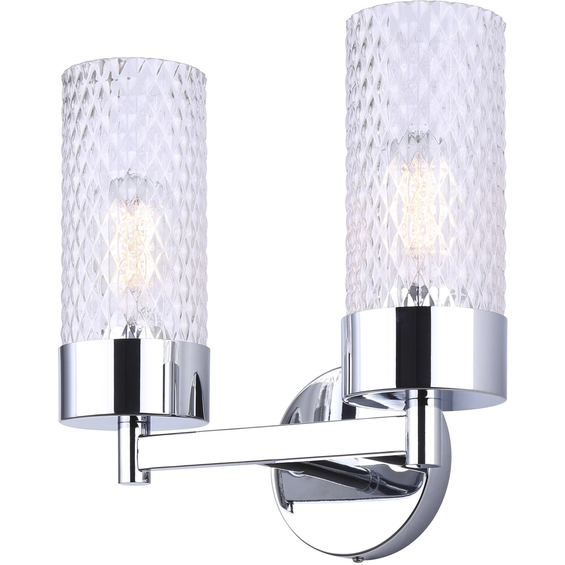 Eden 2 Light 12.88 inch Chrome Vanity Light Wall Light