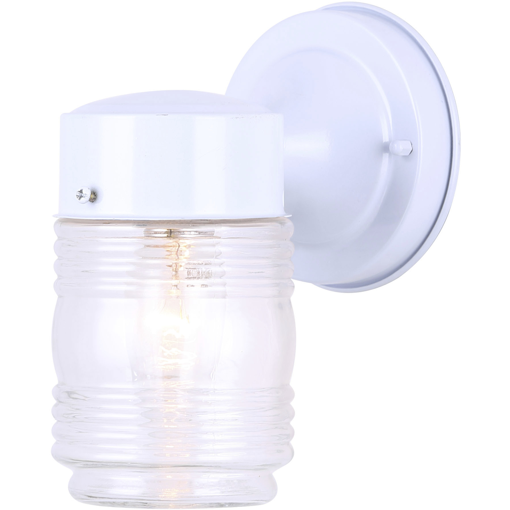 Madison 1 Light 6 inch White Outdoor Lantern