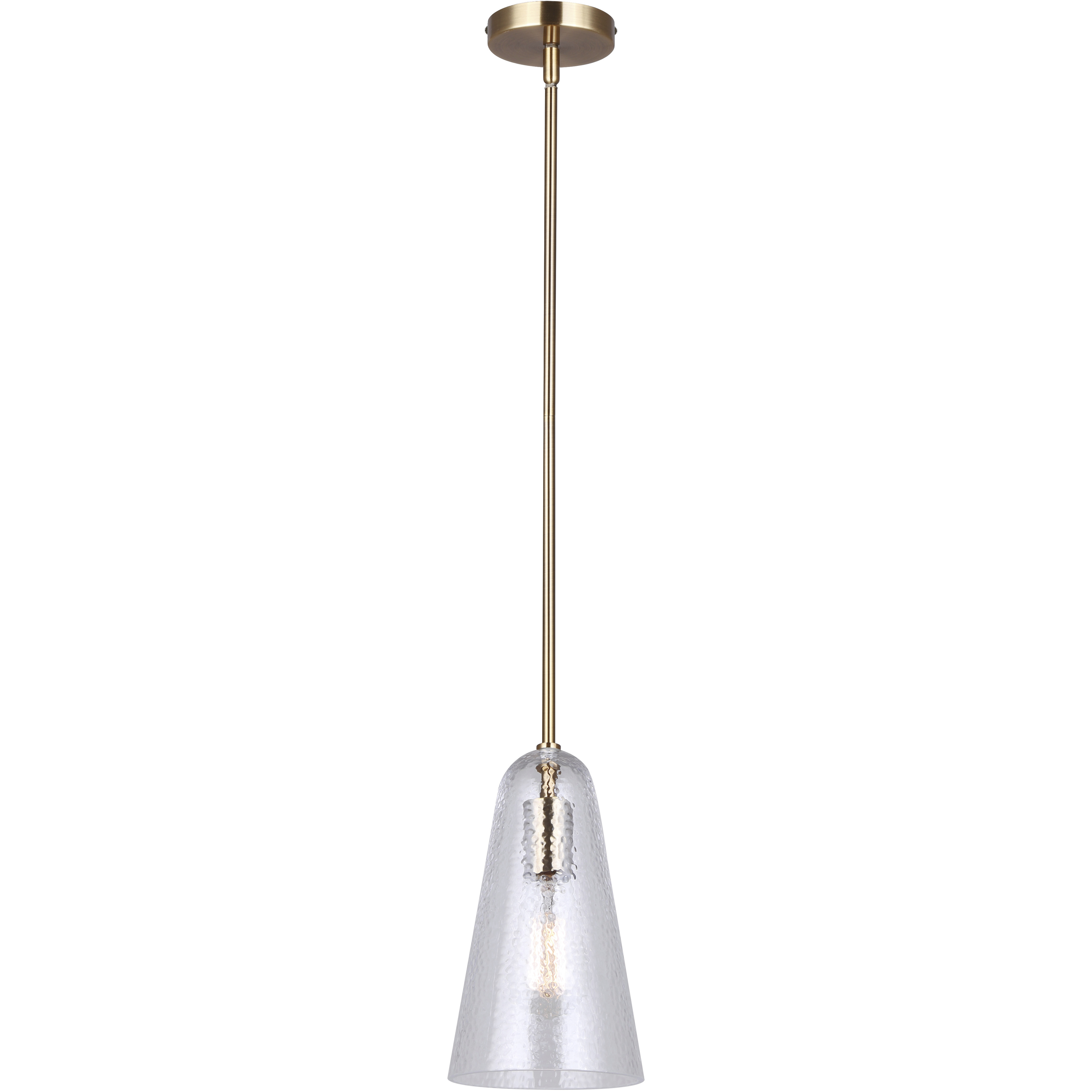Luisa 1 Light 5.88 inch Gold Pendant Ceiling Light