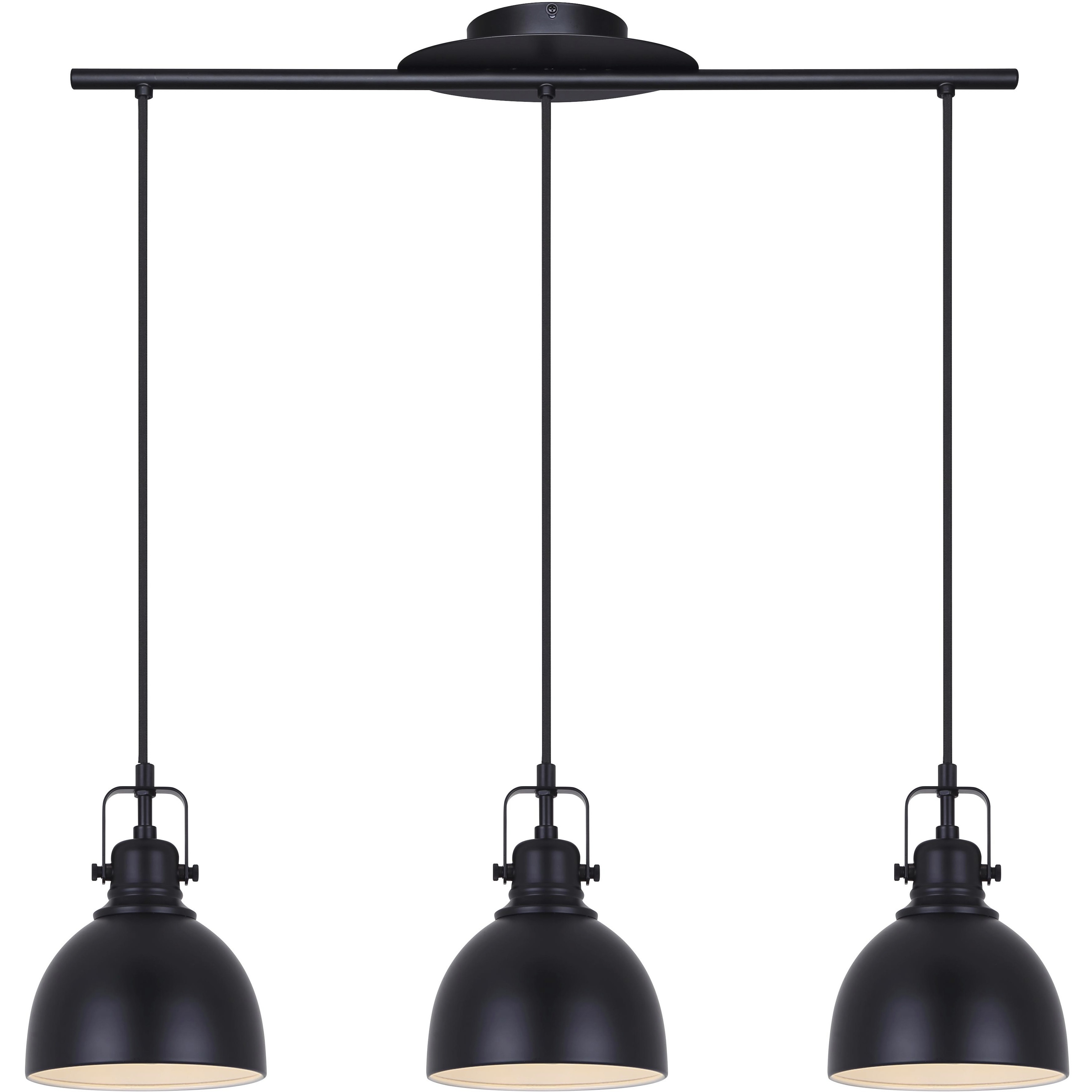 Polo 3 Light 29.5 inch Black Pendant Ceiling Light
