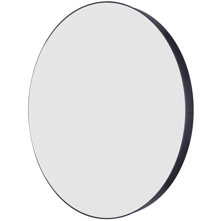 Carson 32 X 2 inch Matte Black Mirror