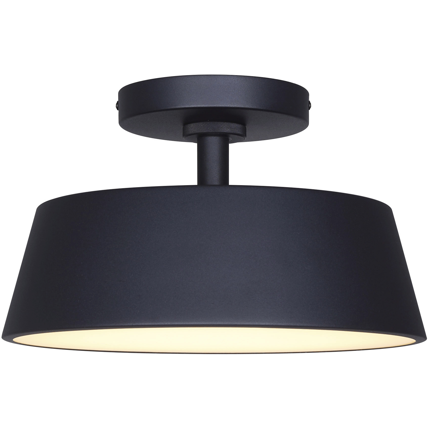 Baxley LED 12.75 inch Black Outdoor Ceiling Lantern