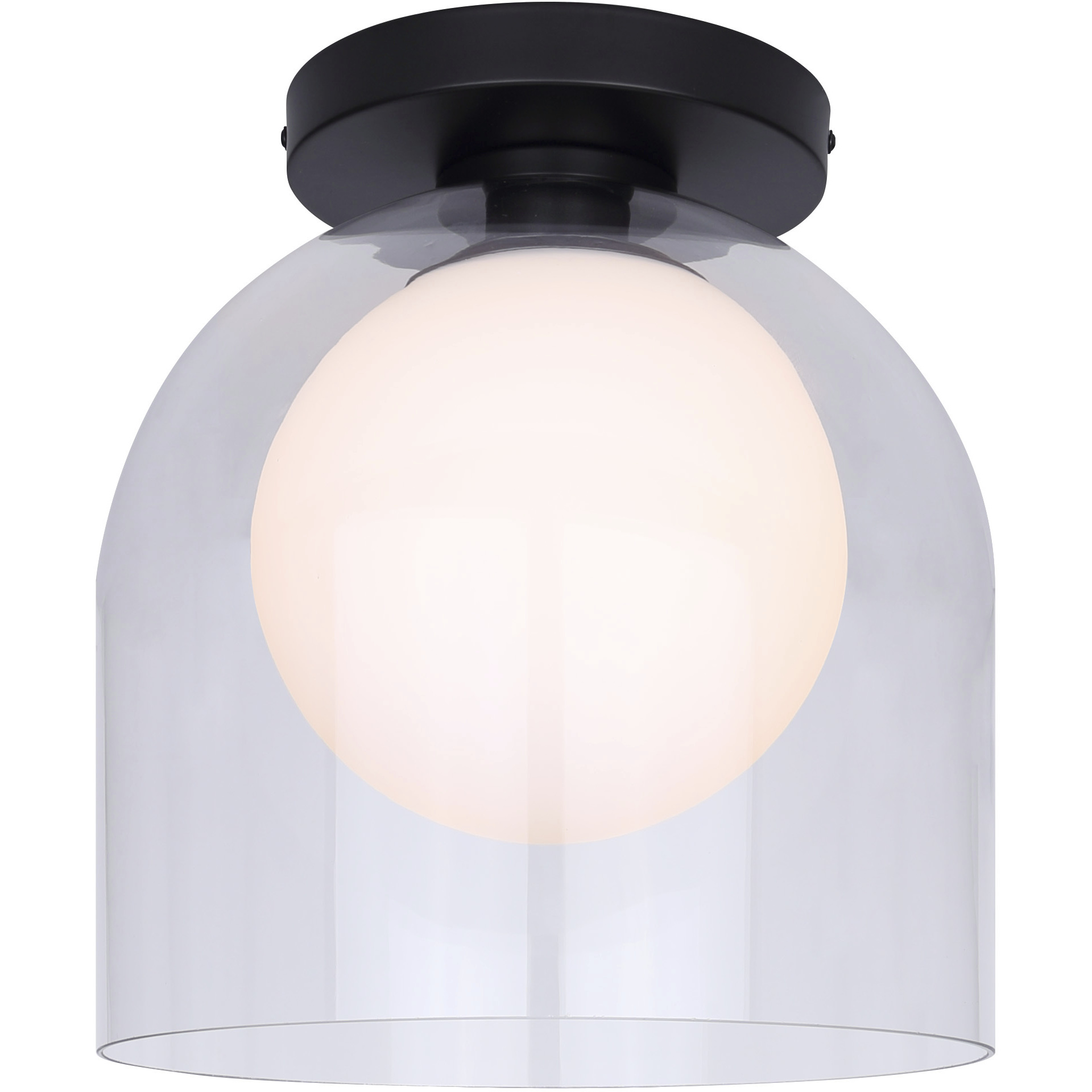 Pelia 1 Light 11.88 inch Black Flush Mount Ceiling Light
