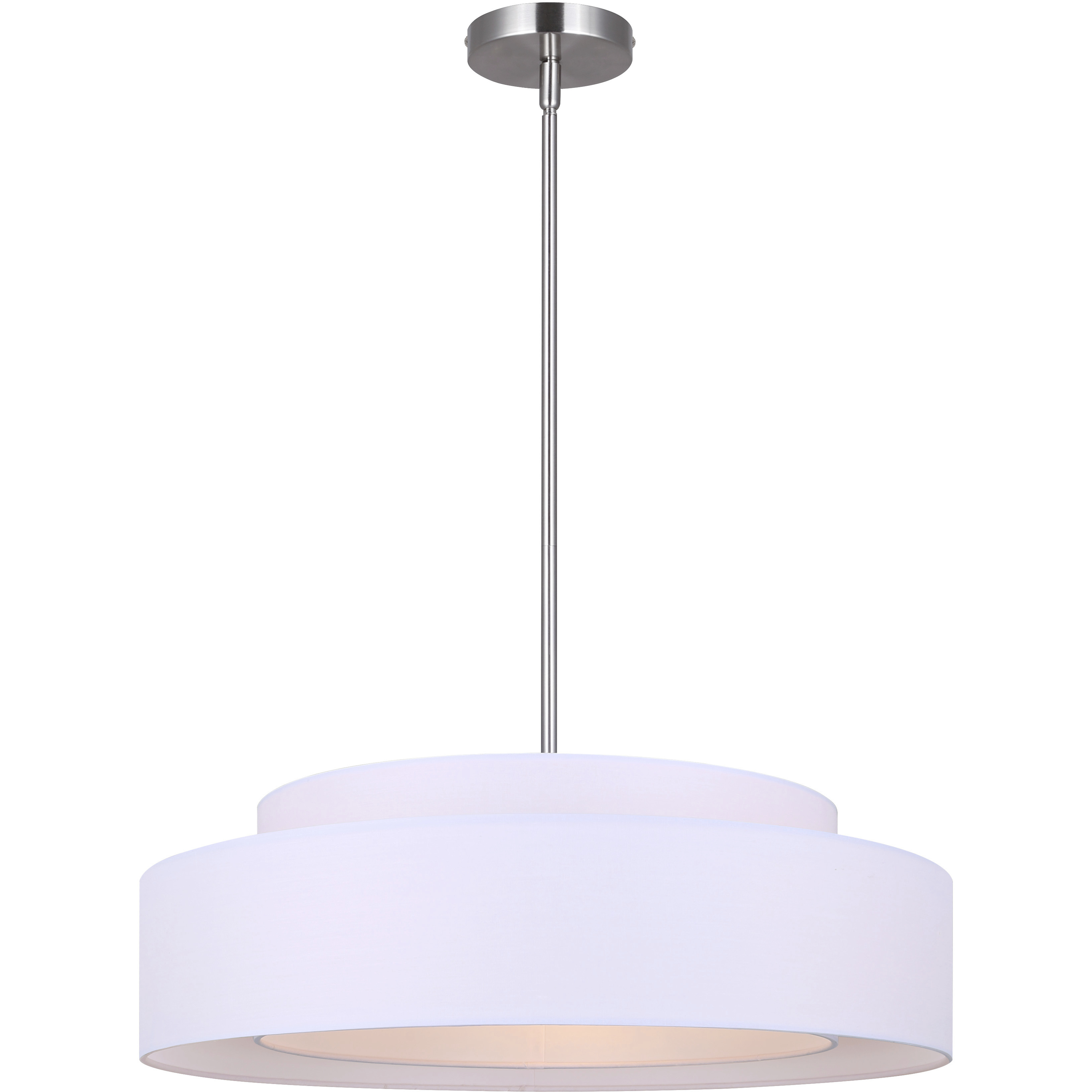 Landra 3 Light 22 inch Brushed Nickel Chandelier Ceiling Light
