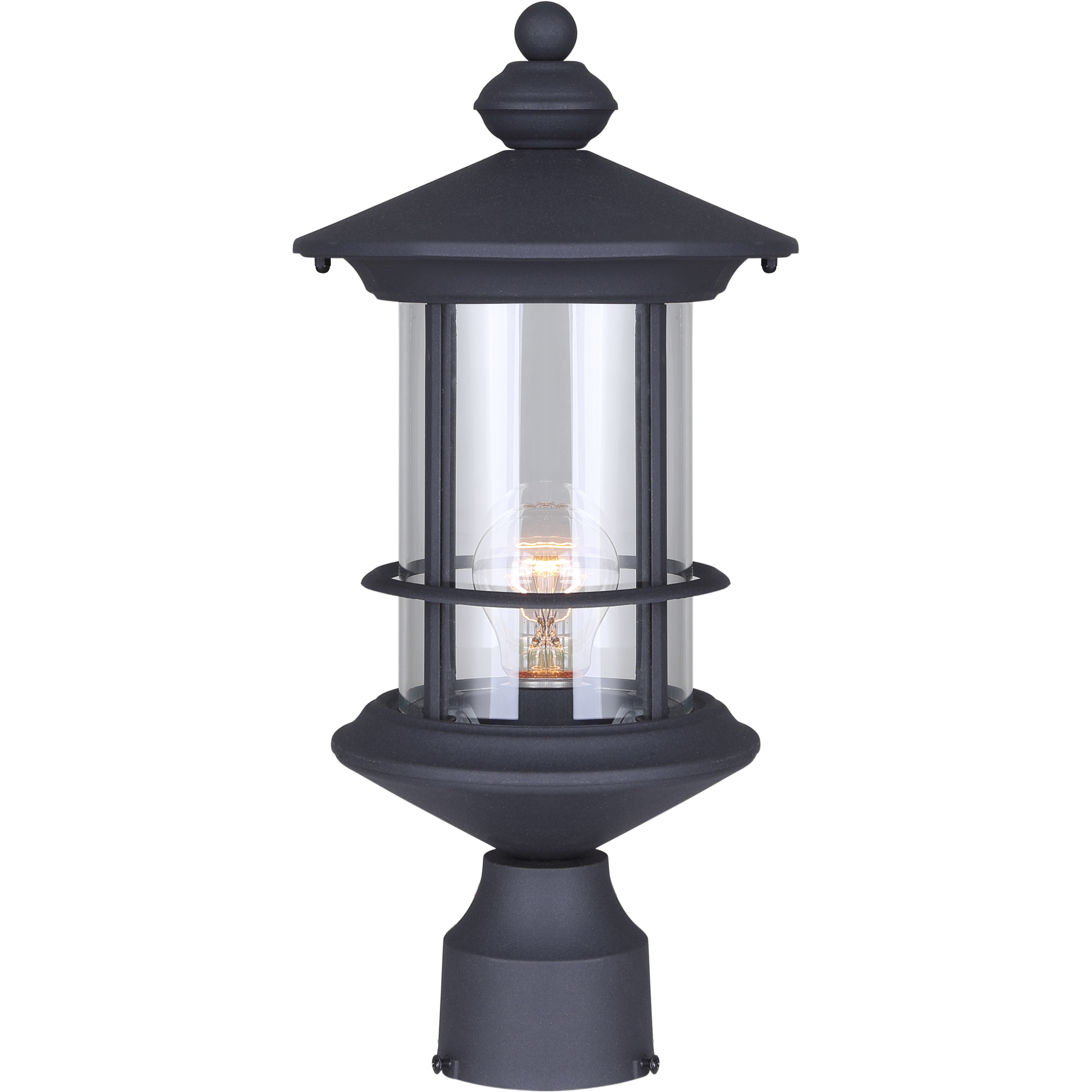 Madison 1 Light 17 inch Black Outdoor Post Light