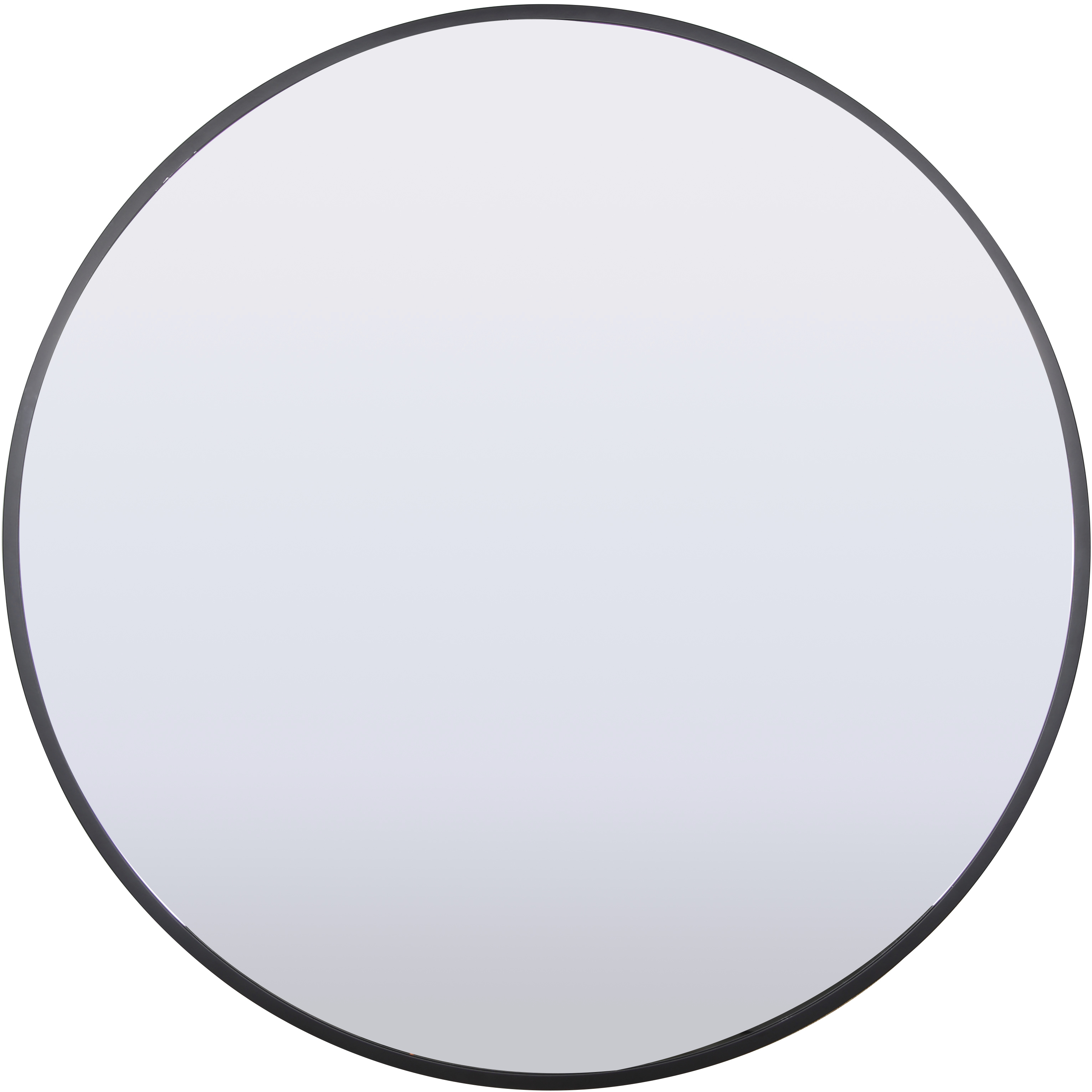 Round 28 X 28 inch Matte Black Medicine Cabinet