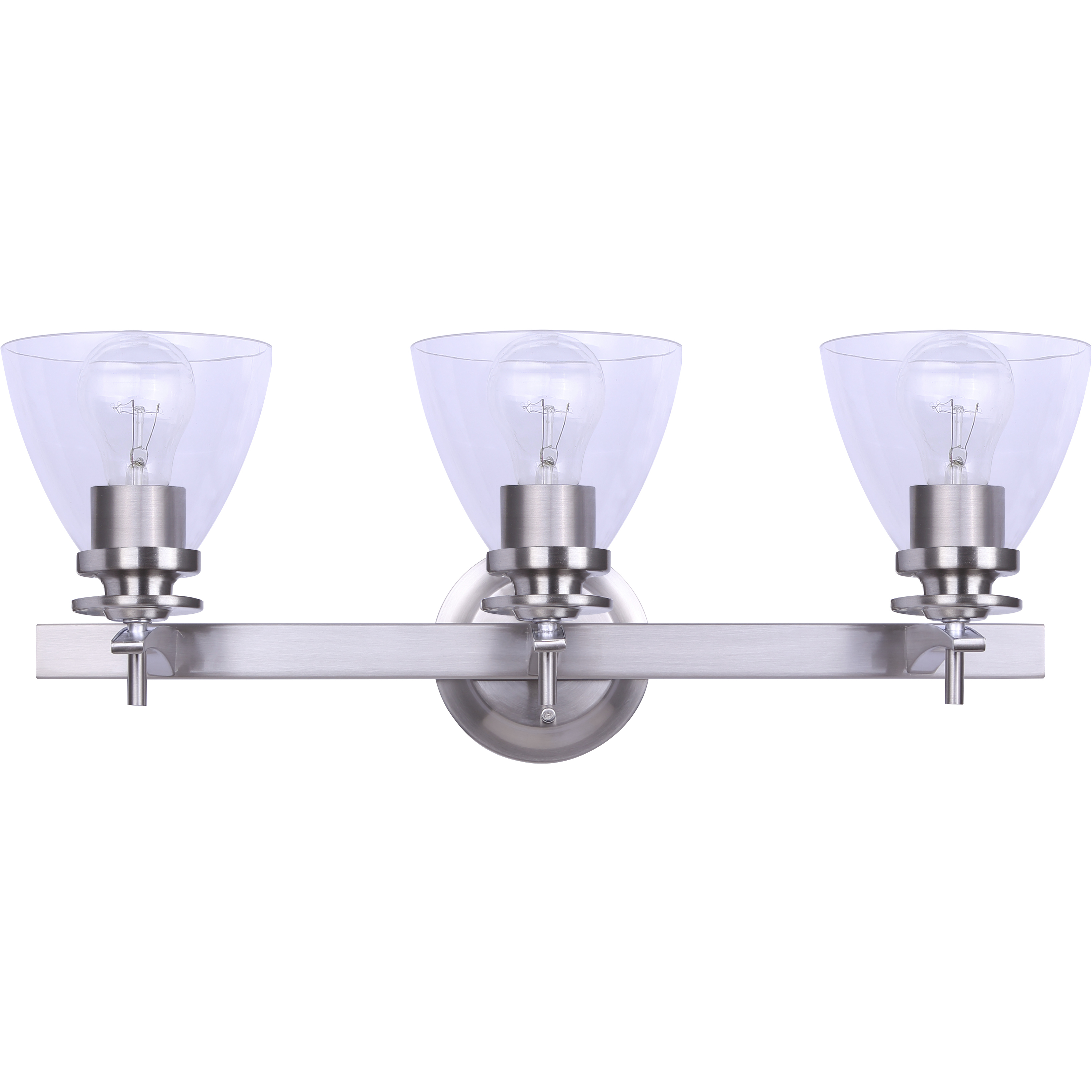 Madison 3 Light 21 inch Brushed Nickel Vanity Light Wall Light